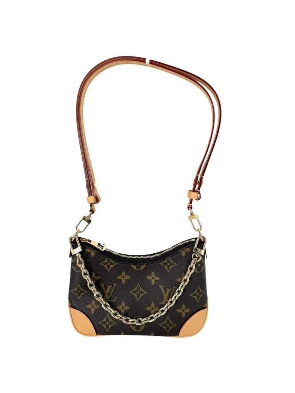 Louis Vuitton 2-Way Nano Boulogne Shoulder Bag Crossbody Monogram Canvas Brown